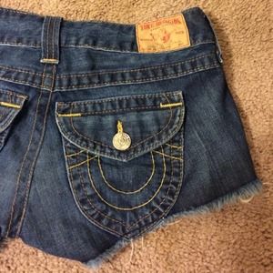 True Religion Joey Cutoff Shorts