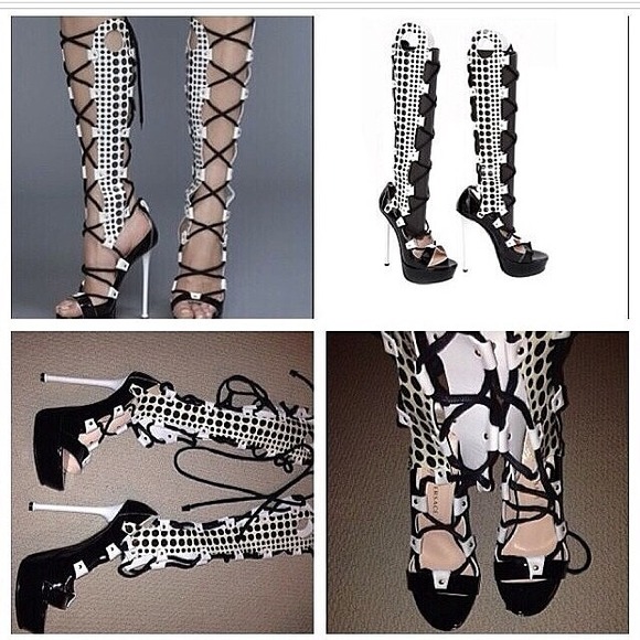 Versace Runway Cut-out Sandal - Picture 1 of 1
