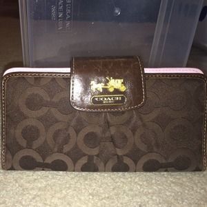 Coach slim clutch wallet