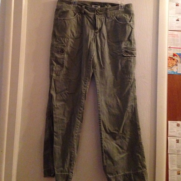 Old Navy size 12 carpenter  pants olive green