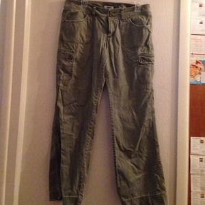Old Navy size 12 carpenter  pants olive green