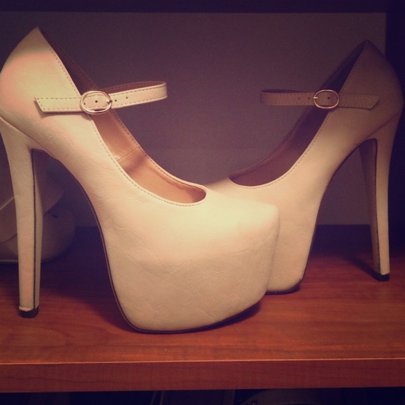 Nude Platform Heels!