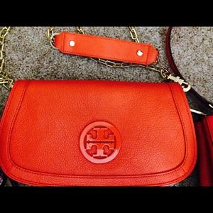 Sold on eBay Tory burch Amanda clutch burnt orange