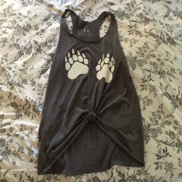 Paw print racerback