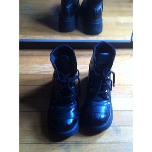 Grunge Ankle Combat Boots