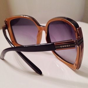Gucci Sunglasses inside gold detailing