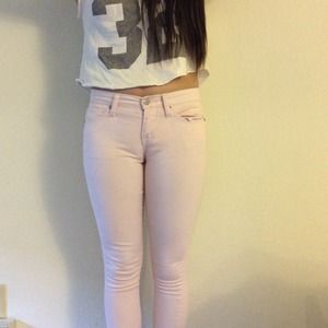 Forever 21 Baby Pink Skinny Jeans