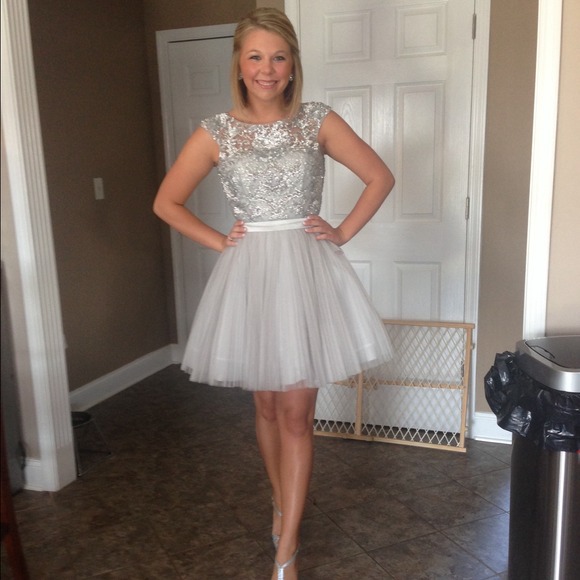 Other | 213 Sherri Hill Silver Dress | Poshmark Other | 213 Sherri Hill Silver Dress | Poshmark