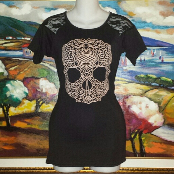 Lace Skull Shirt