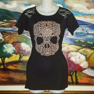 Lace Skull Shirt