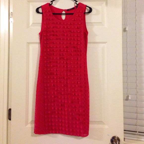 esprit red dress