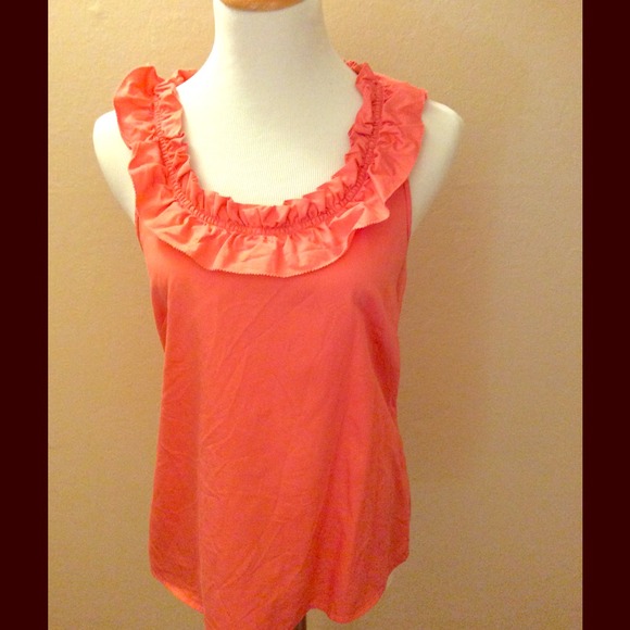 J Crew Coral Feminine Top