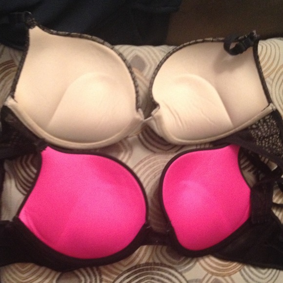 SOLD IN BUNDLE 2 34B Push-up Bras black - Picture 2 of 3