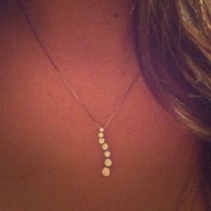 Cubic Zirconia Waterfall Necklace