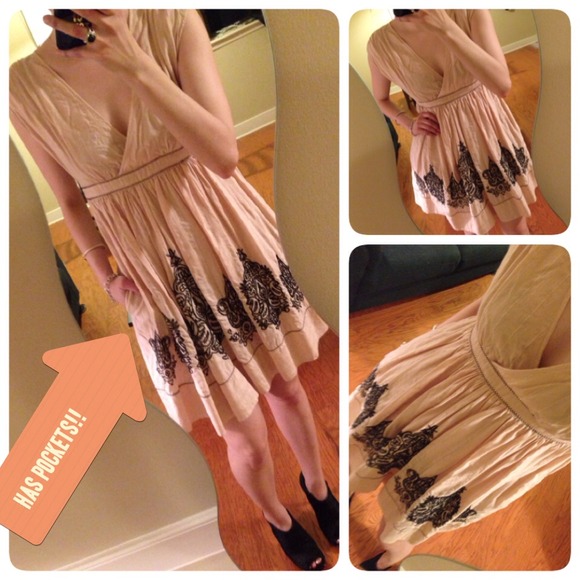 Mango Dresses & Skirts - *SOLD* Mango Suit Embroidered Dress