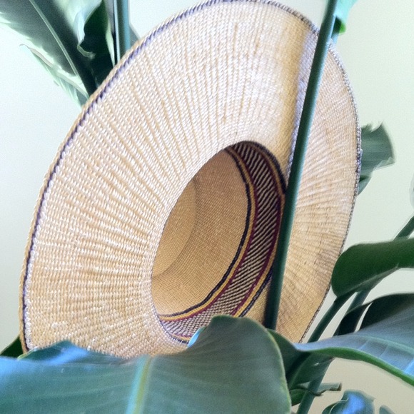 Authentic African Vtg Woven Sun Hat