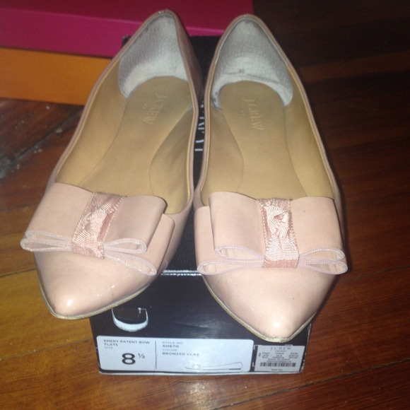 🎉🎉 REDUCED Emery Patent Bow Flats-J.Crew Factory