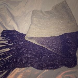 Warm sparkly ombre scarf