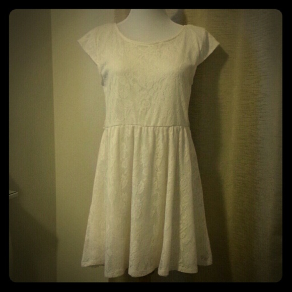 Cream Lace Dress