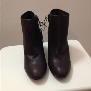 Forever 21 dark burgundy booties.