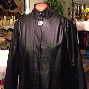 Midnight Velvet/ Genuine Full Length Leather Coat.