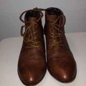 Forever 21 Tan Booties