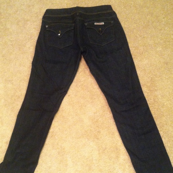Hudson, dark wash, straight leg jeans, sz 27