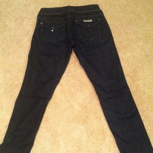 Hudson, dark wash, straight leg jeans, sz 27