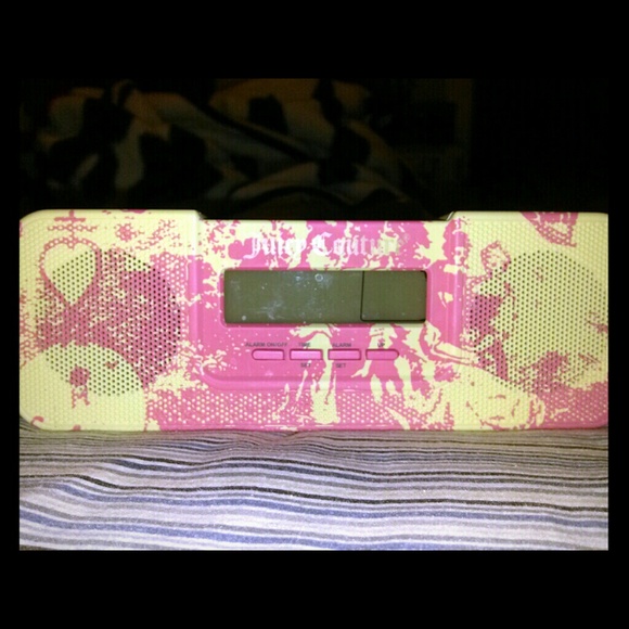 Juicy couture alarm/iPod deck Clock