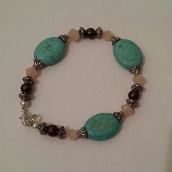 Turquoise Bracelet with Lobster claw clasp