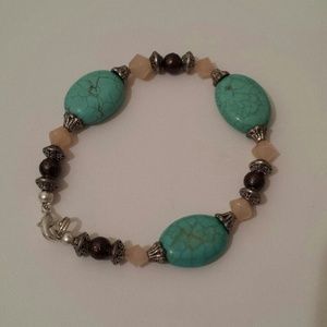 Turquoise Bracelet with Lobster claw clasp