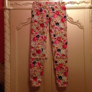 Floral Jeans. Made in England