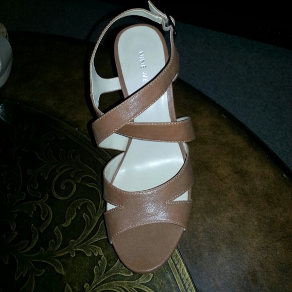 Nine West Cognac Wedges.  Brand New, never worn.