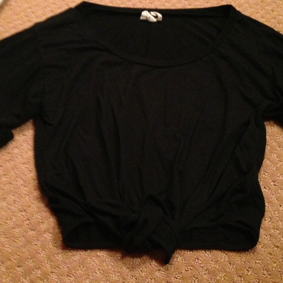 Free with purchase! Black crop shirt.