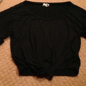Free with purchase! Black crop shirt.