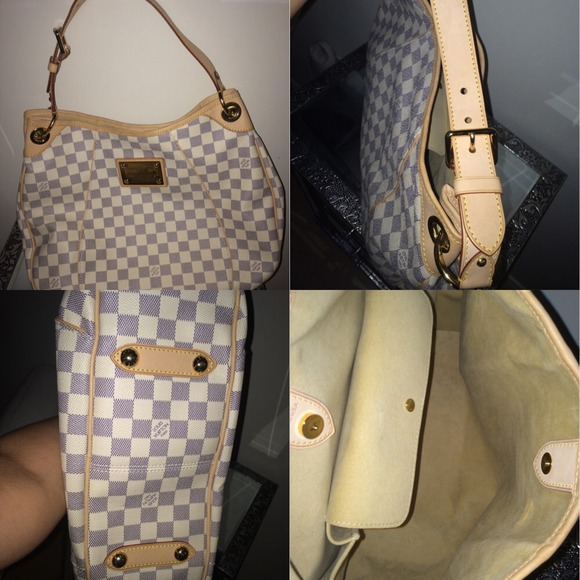 Authentic Louis Vuitton Handbag Damier Azur