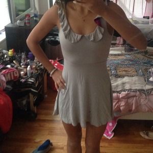 gray and Fuschia Summer dress
