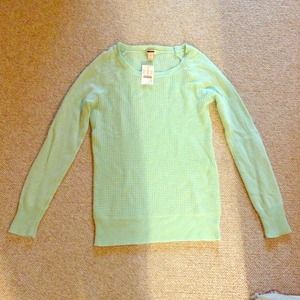 Jcrew factory waffle sweater xs