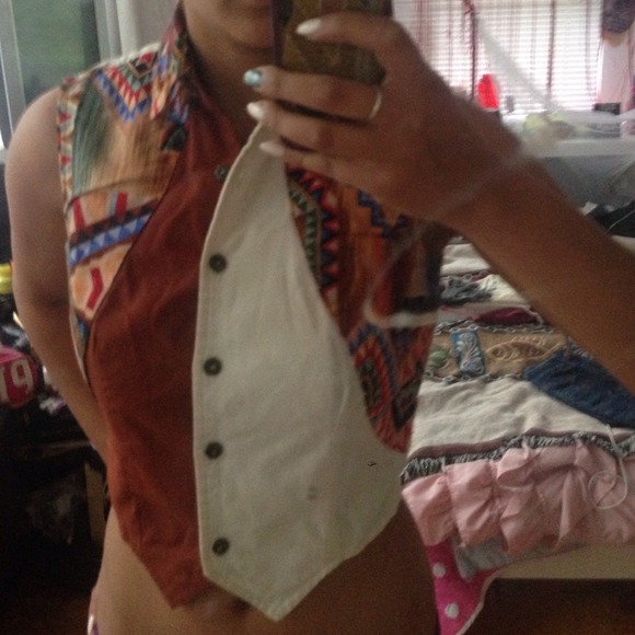 Vintage tribal Crop top
