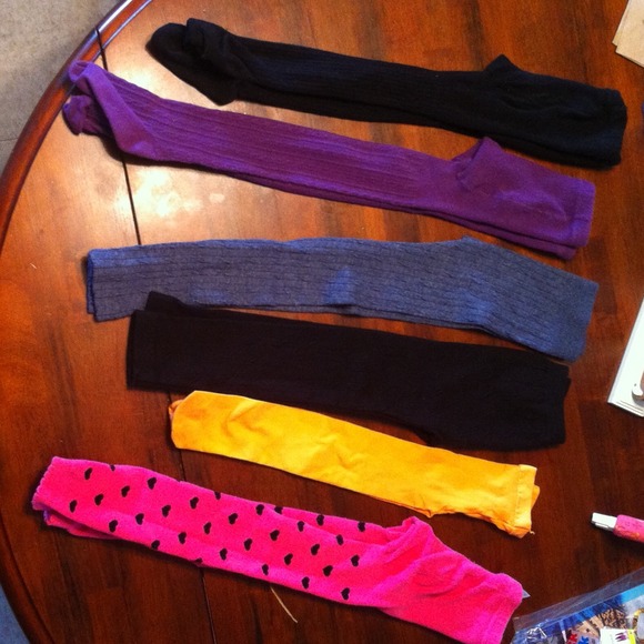 6 pairs of tights for girls