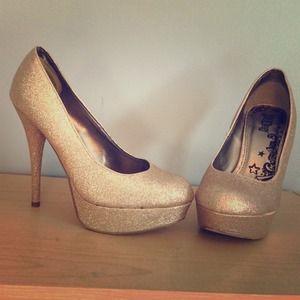 Brash Gold Heels