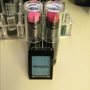 2 wet n wild & 1 revlon single shadow