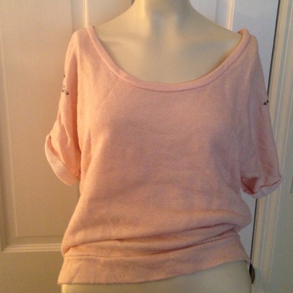 Pink top with stud detailing