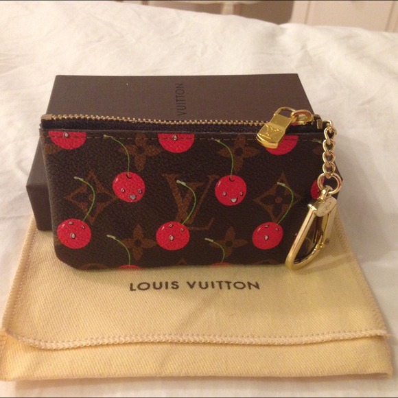 Louis Vuitton Takashi Murakami Cherry Coin Purse - Picture 1 of 4