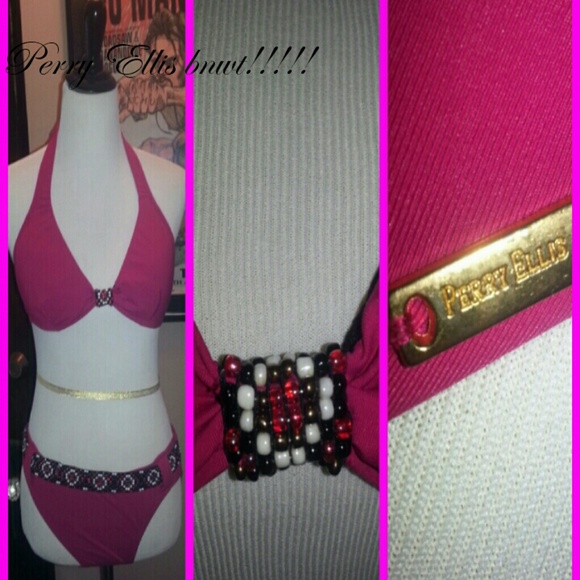Never worn Gorgeous Perry Ellis bikini!!!