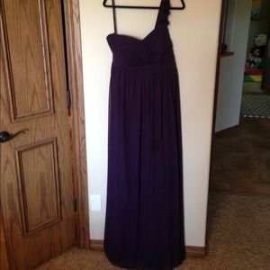 Beautiful eggplant Alfred Angelo dress