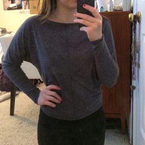 Grey Long-sleeve Top