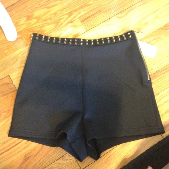 Black High Waisted Shorts