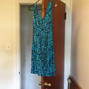 All sequin evening dress