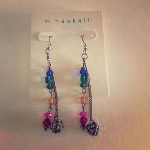 Rainbow Dangling Earrings